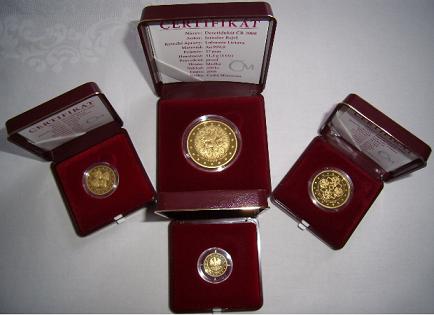 Líc mince Sada dukátů 2008
