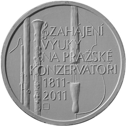 Obverse side 200. výročí zahájení výuky na Pražské konzervatoři