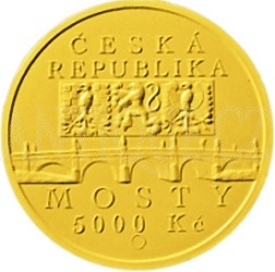 Líc mince Barokní most v Náměšti nad Oslavou