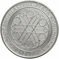 Rub mince 750. výročí založení kláštera Zlatá Koruna