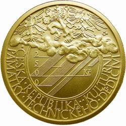 Líc mince Národní kulturní památka Klementinum v Praze - observatoř